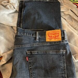 Levi's Men's Relaxed Fit Jeans in Dark Blue